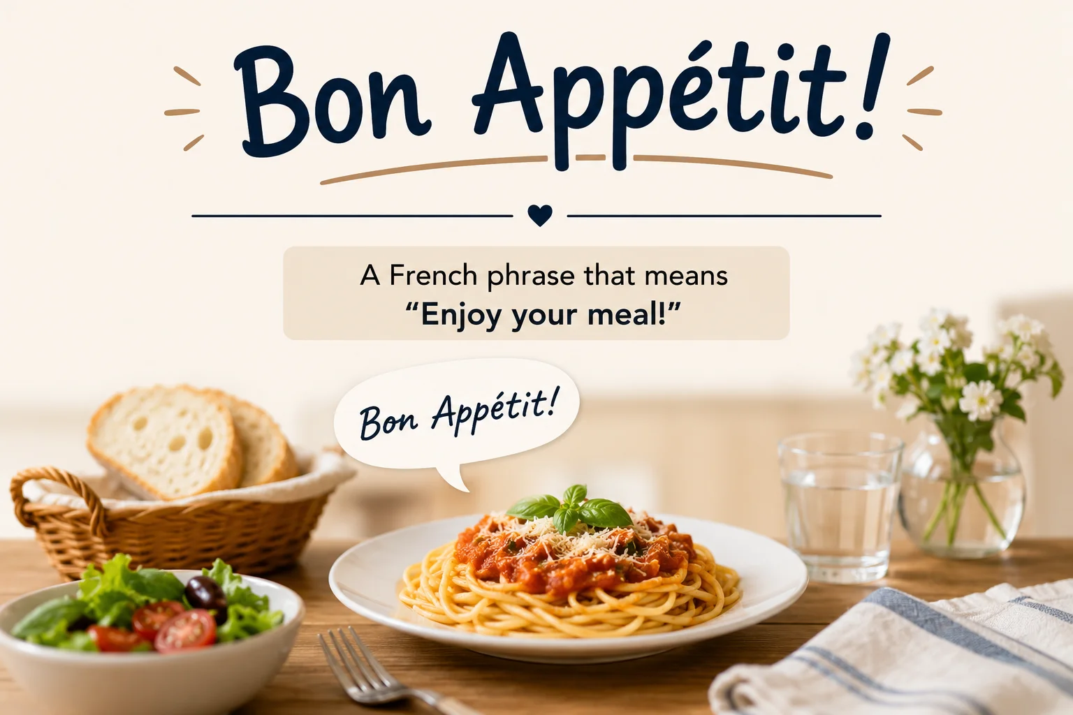 How To Use Bon Appétit Correctly in Conversations