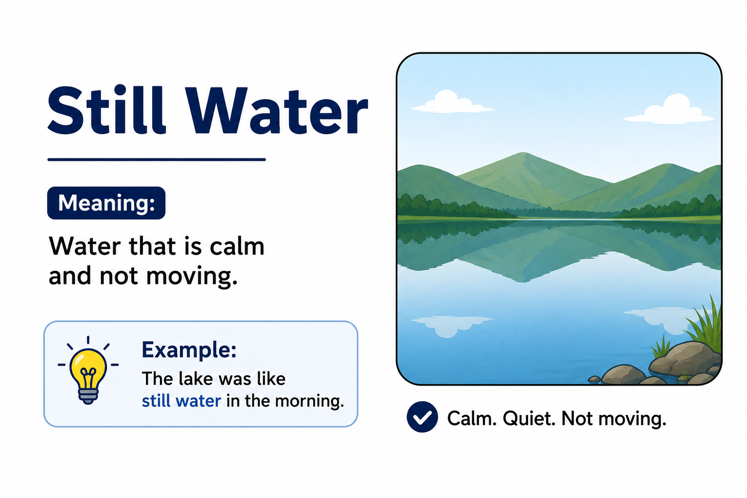 Still Water Meaning on TikTok and Instagram
