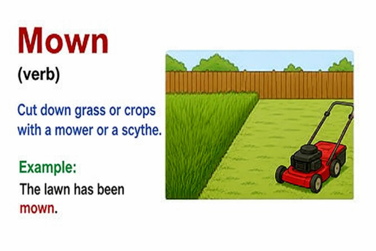 Examples of Mown Meaning Used in Real Text Conversations