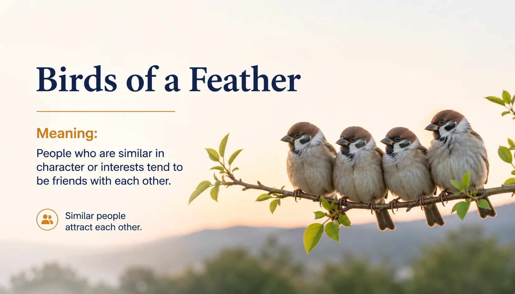 Birds of a Feather Meaning