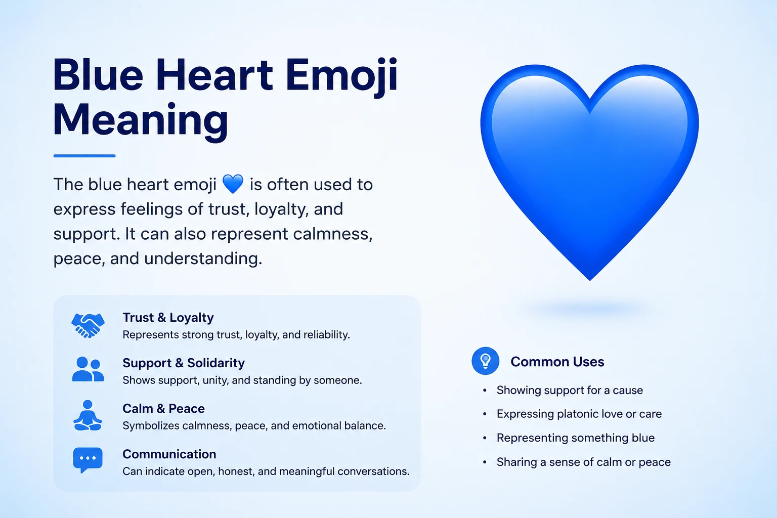Blue Heart Emoji Meaning