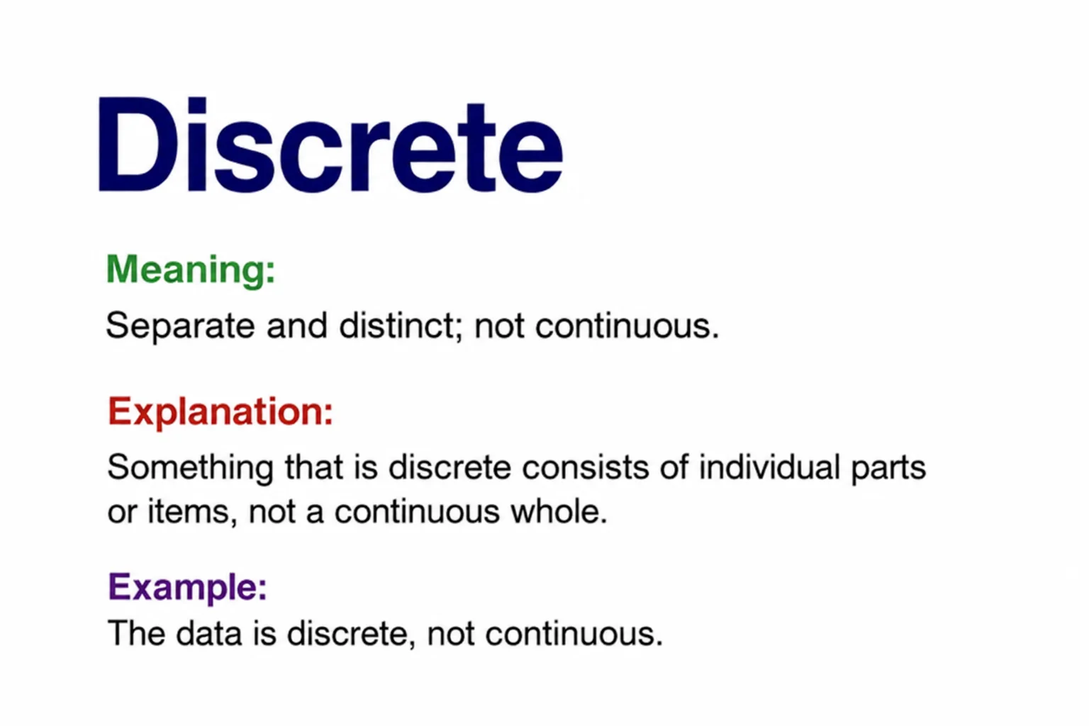 Discrete Meaning