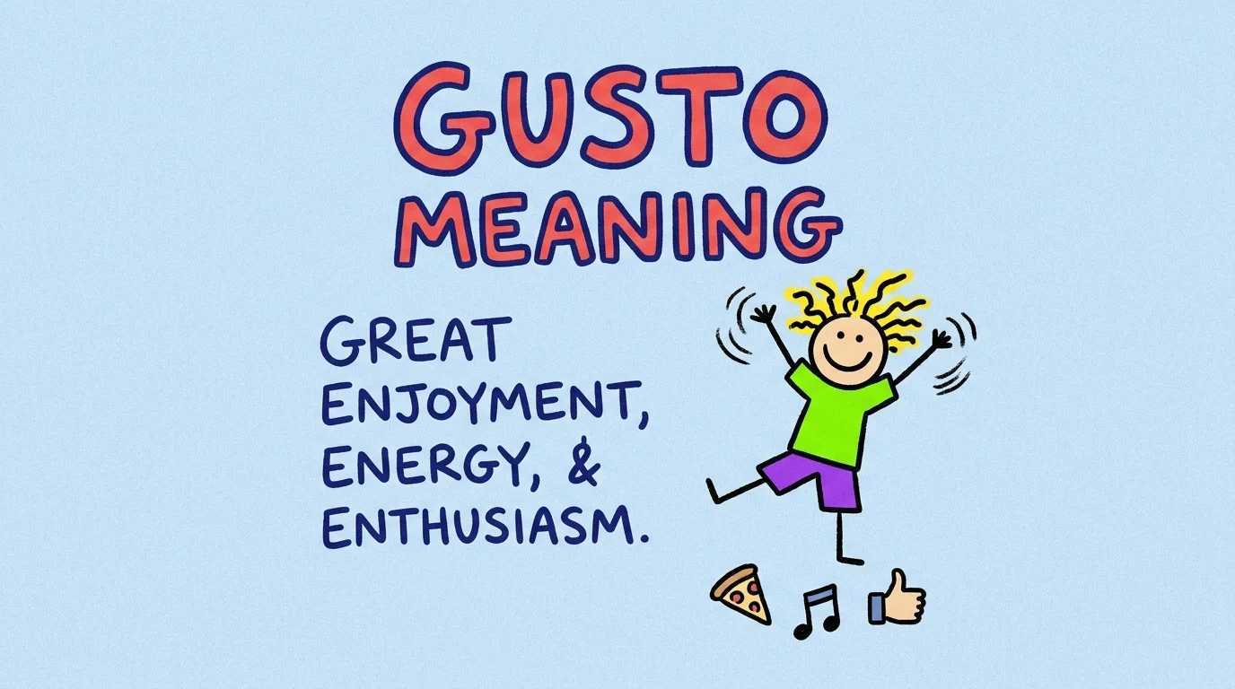Gusto Meaning
