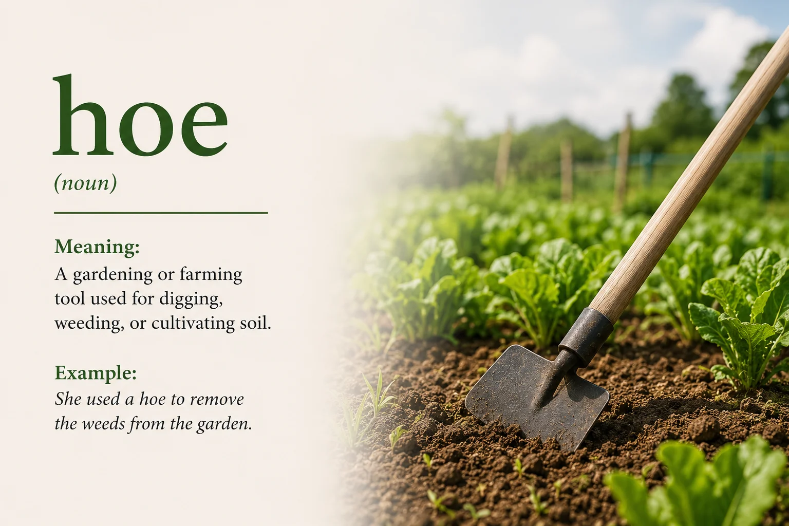Hoe Meaning