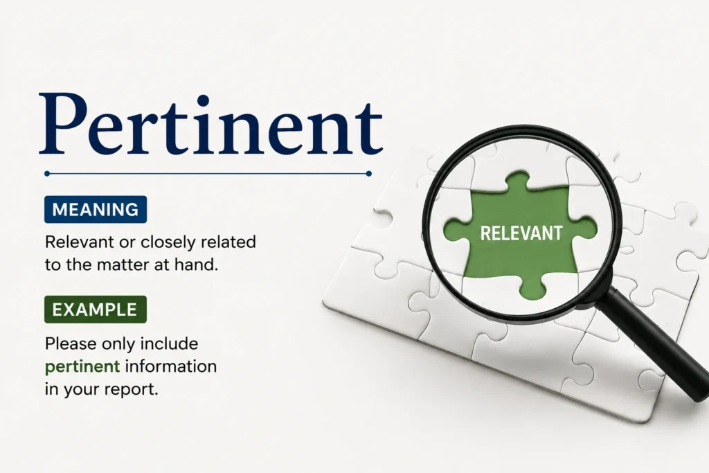 Best Pertinent Meaning: Definition  Examples  Origin and Modern Usage 2026
