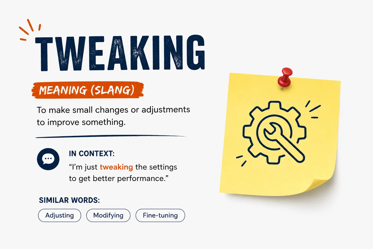 Tweaking Meaning Slang