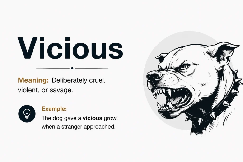 Vicious Meaning: Definition  Examples Usage  and Modern Context 2026