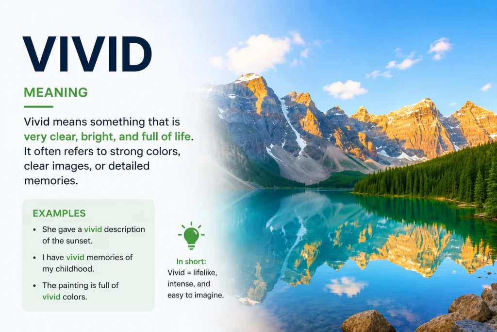 Best Vivid Meaning: What Does “Vivid” Mean in Text Conversations and Everyday English? 2026