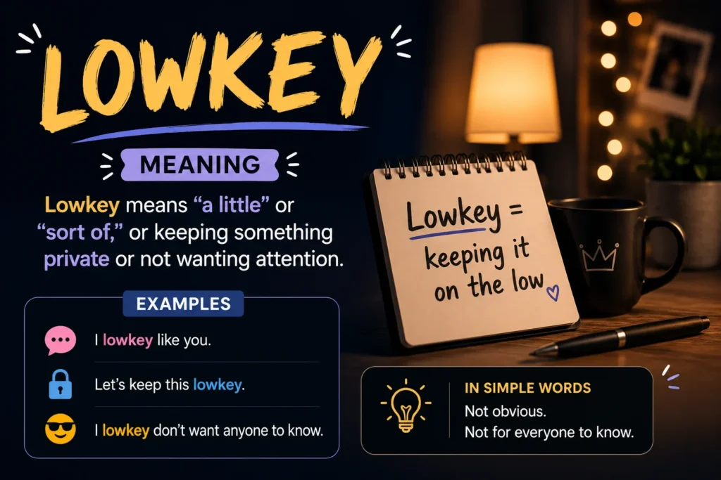 Best Lowkey Meaning: What Does Lowkey Mean in Text TikTok and Social Media? 2026